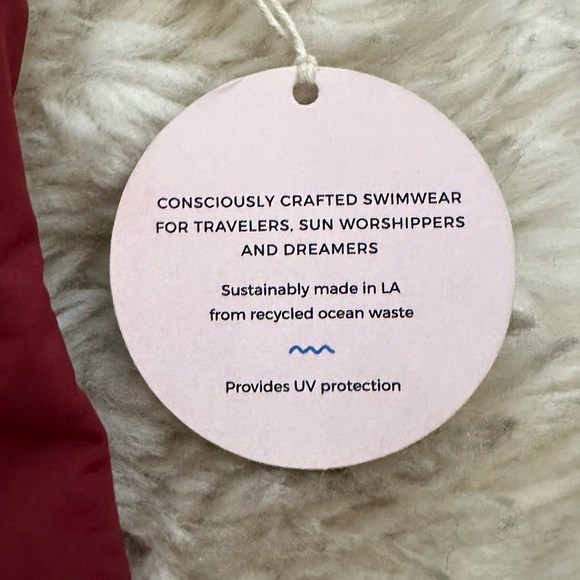 NWT Rose Lion Rich Red One Piece - Picture 2 of 4